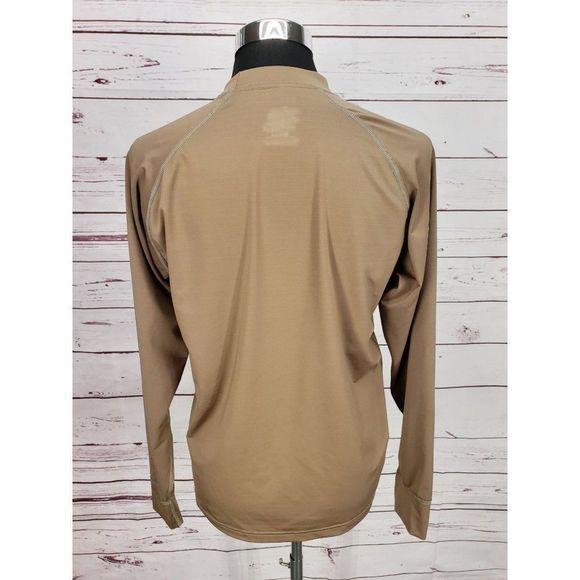 Platte‎ River Apparel Long Sleeve brown fisherman base layer  Shirt - Picture 10 of 10